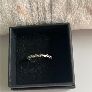 Silver Zigzag Pattern Ring